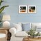 Stupell Industries Glassy Coastal Break 2pc Framed Print Under Glass Set, design by Walker Noble